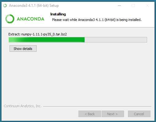 Anaconda Installation Progress