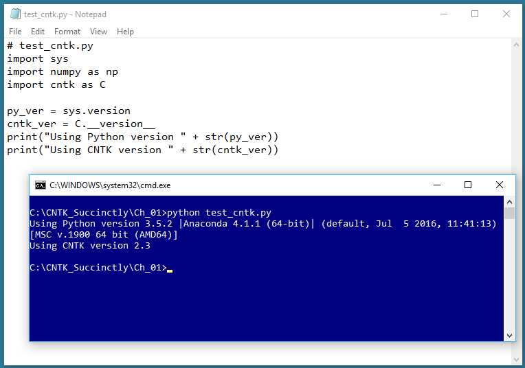 Using Notepad and a Command Shell