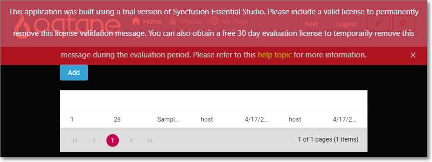 Consume Syncfusion Controls