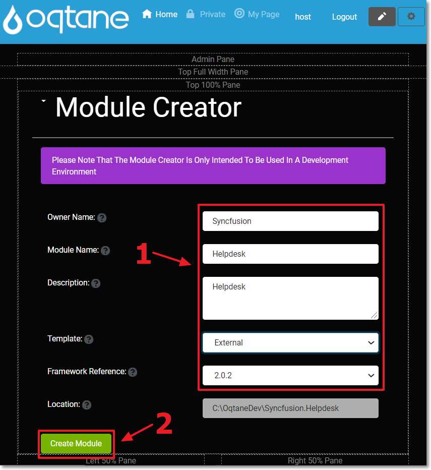 Create Module