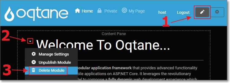 Delete Welcome Message Module