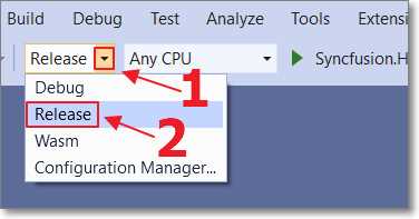 Switch to Release Mode