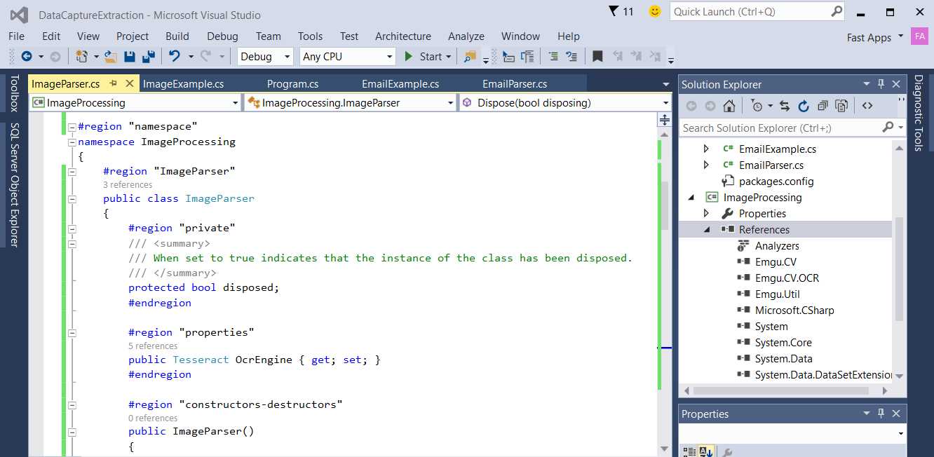 Visual Studio Project with EmguCV DLLs