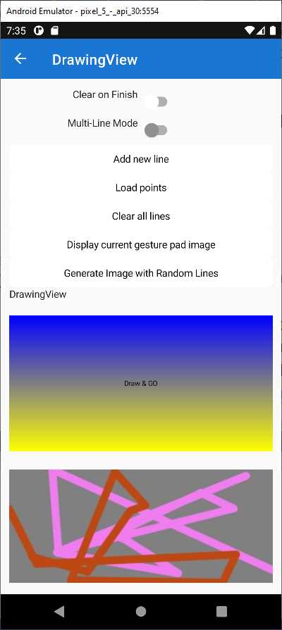Drawing Lines with the DrawingView
