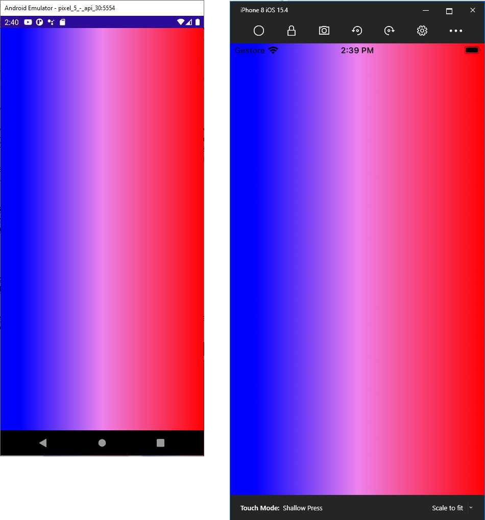 A horizontal linear gradient