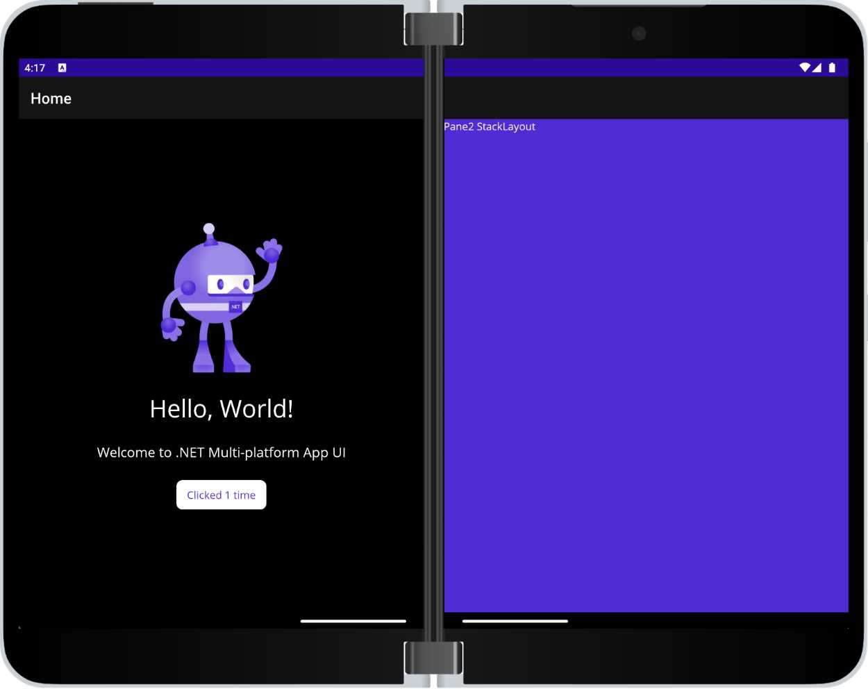 An example of TwoPaneView (Source