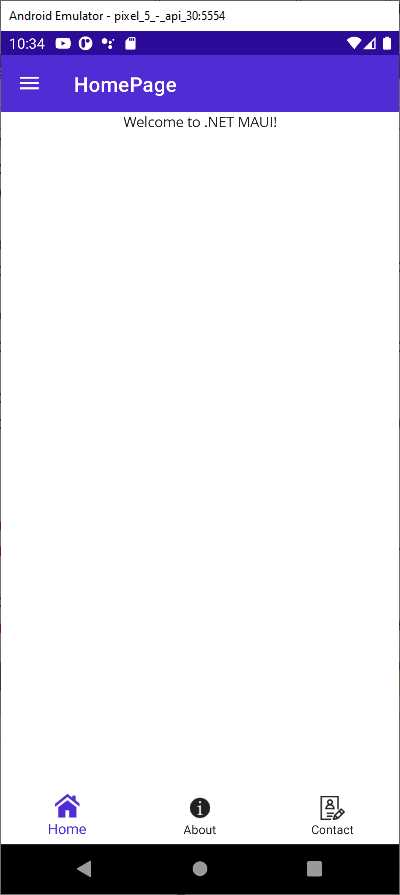 Tab bar with the Shell