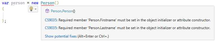Compiler Error on Unset Required Properties