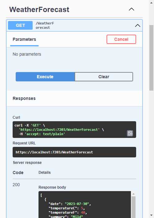 Testing Output Caching in Swagger