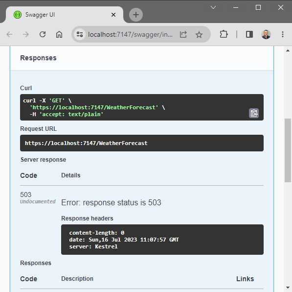 The Fifth GET Request is Rate Limited