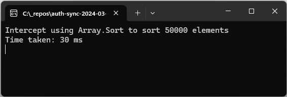The Sort Method Intercepted