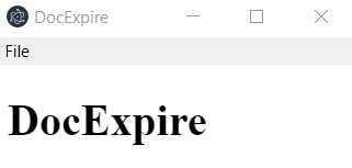 The Application using the Menu Template