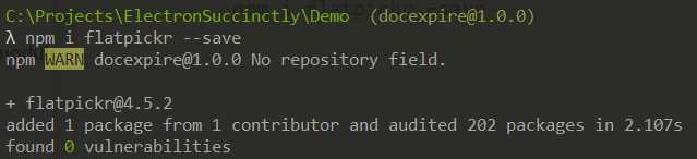 The Datetime Picker Component Installed