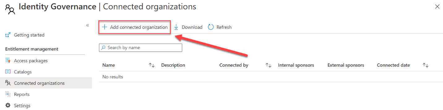 Add new connected organization