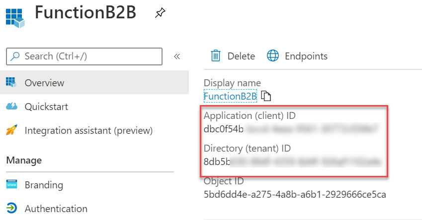 App ID and Azure AD tenant ID