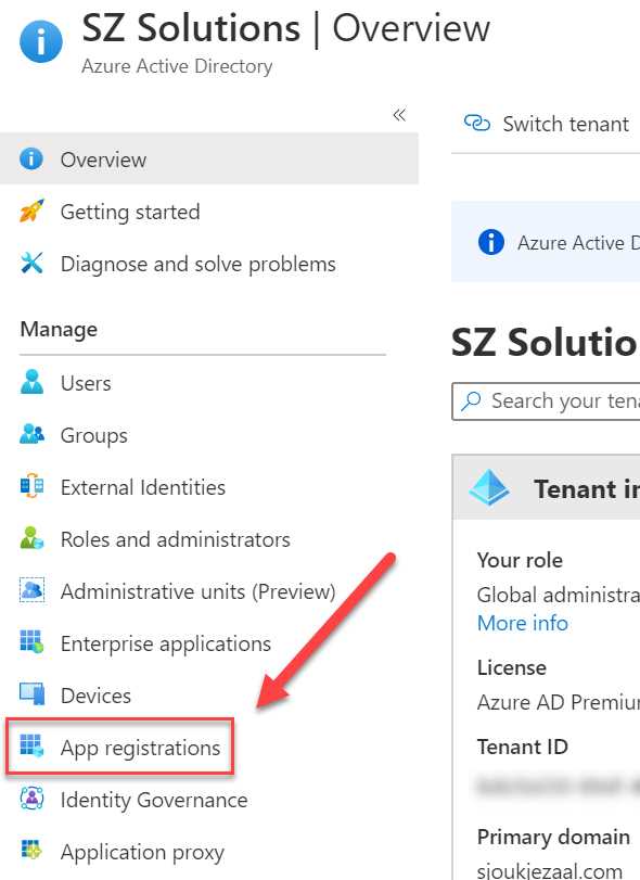 App registrations in Azure AD