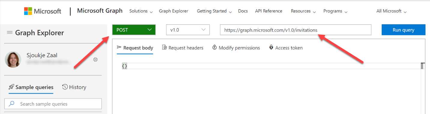 Creating a new Graph request
