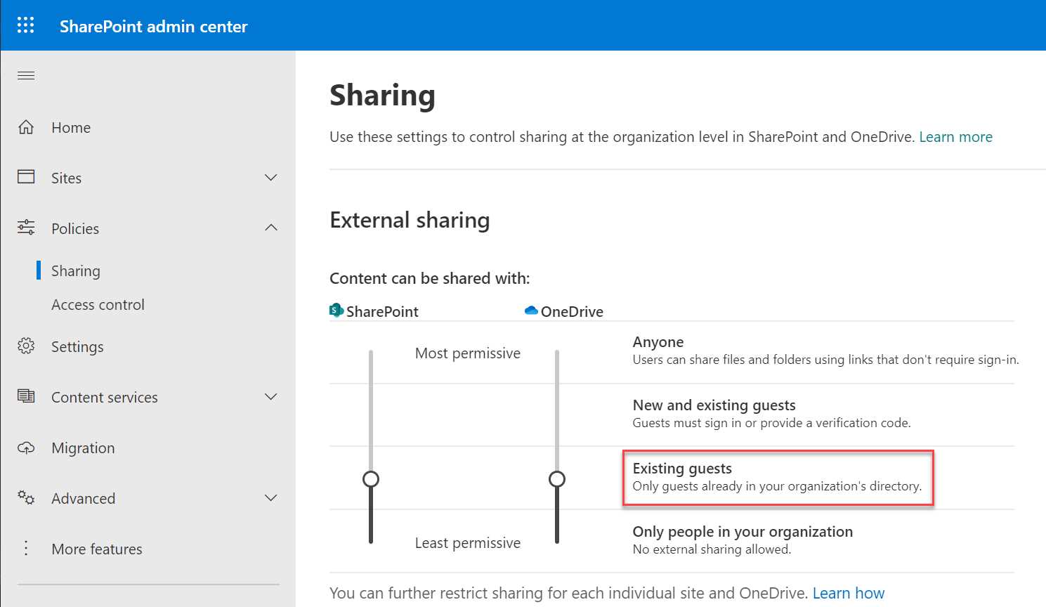 Enable Azure AD B2B in SharePoint Online and OneDrive