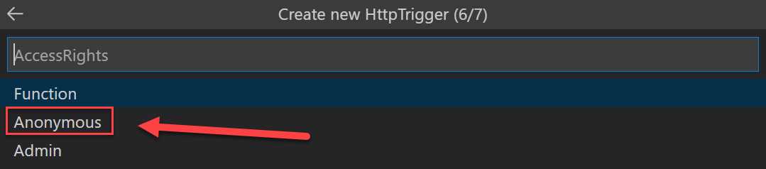 Select the Access Rights