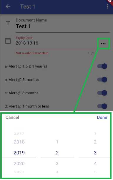 iOS-styled date-picker component