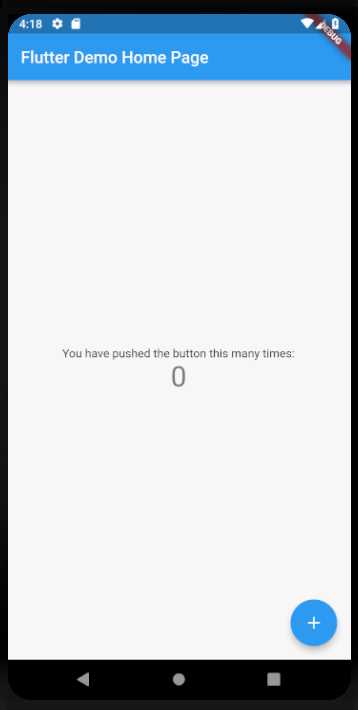 The demo app running