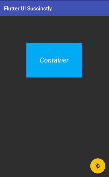 A Container Widget with Margin and Padding (Width and Height Removed)