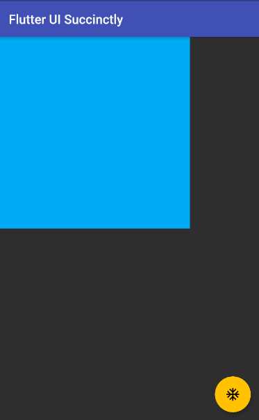 A Container Widget with Specific Width and Height