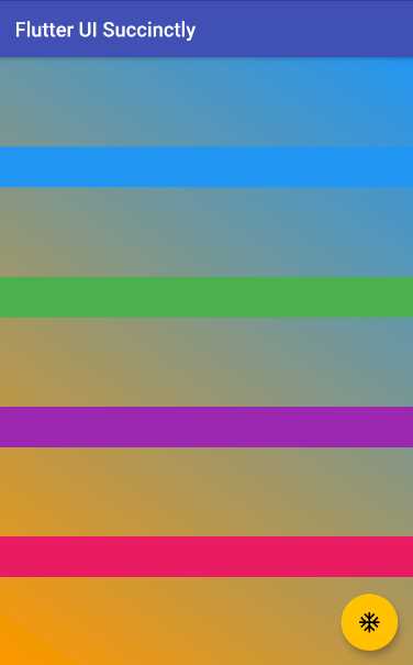Column of Containers with Axes and Spacing – Dynamically Created