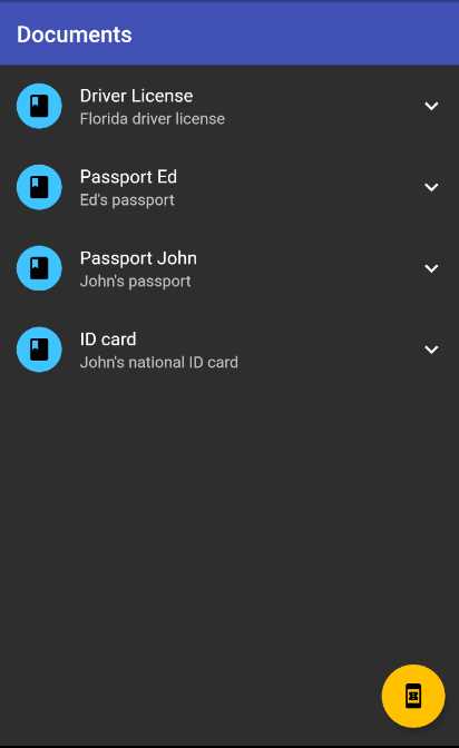 Docs App – ListView