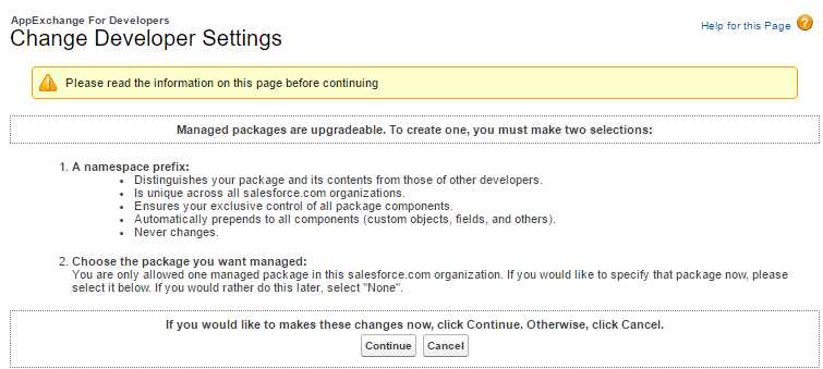 Change Developer Settings