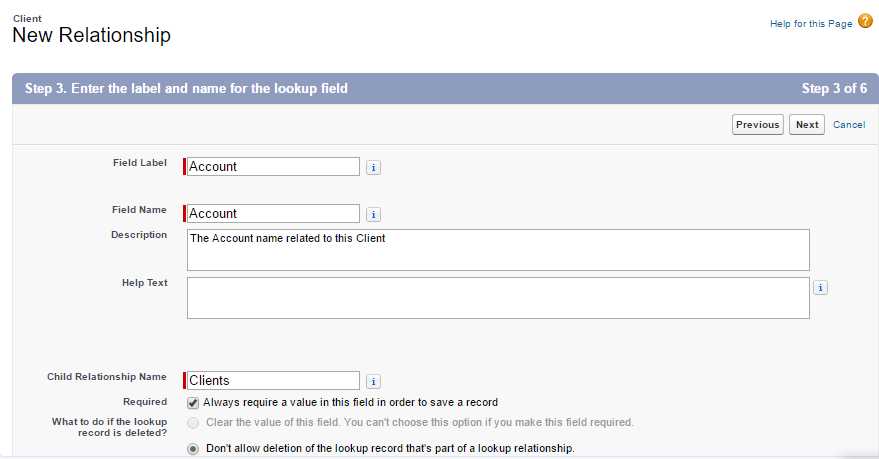 Giving the Custom Field an Identity