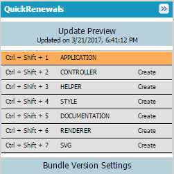 QuickRenewals Options