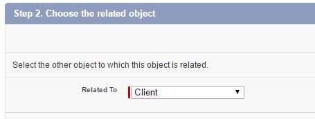 Selecting the Related Object for the Master-Detail Field