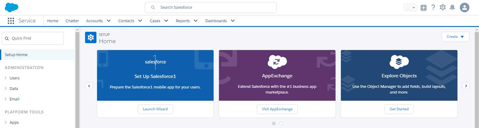 The Force.com Development Org (Lightning Experience)