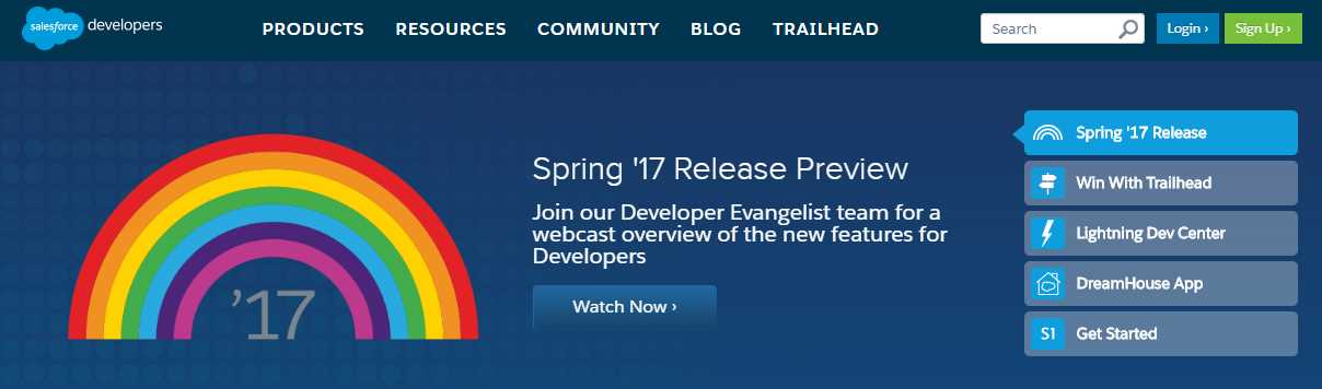 The Force.com for Developers Main Page