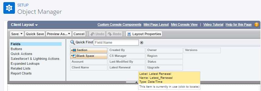 The Layout Configuration Interface