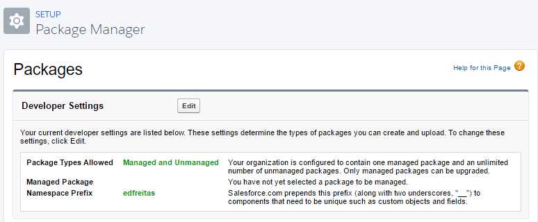 Updated Package Manager Settings