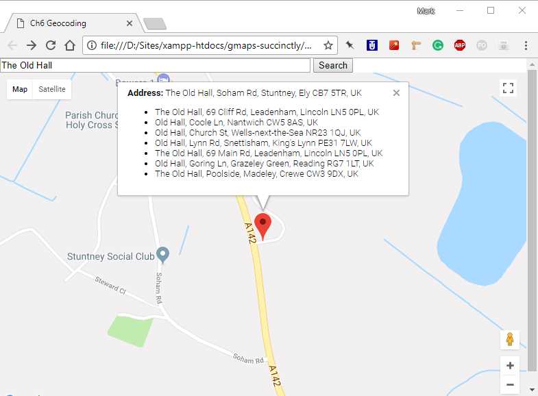 Listing the matches that missed the cut.