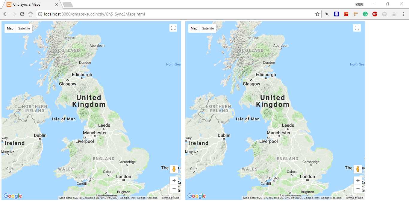 Two identical maps.