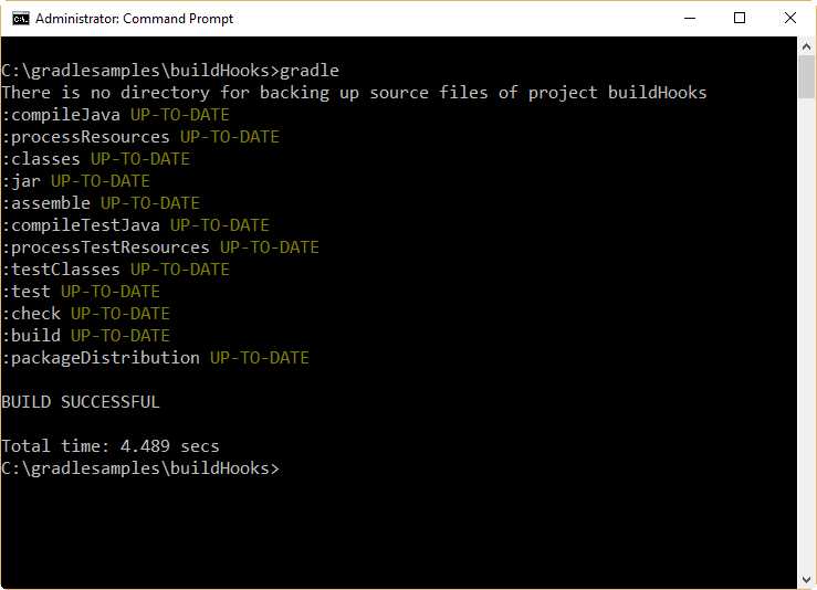 Project.afterEvaluate example output