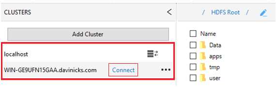 Option to switch between clusters