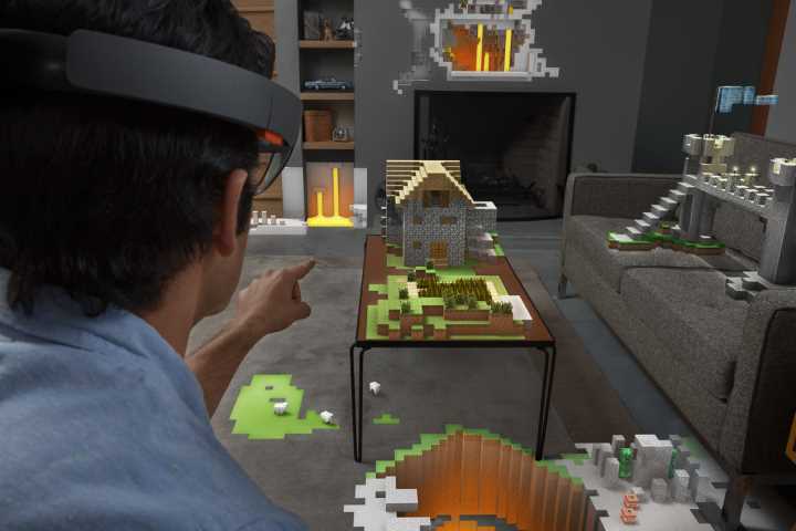 Minecraft on HoloLens (Microsoft Sweden—Win10-HoloLens-Minecraft, CC BY 2.0)