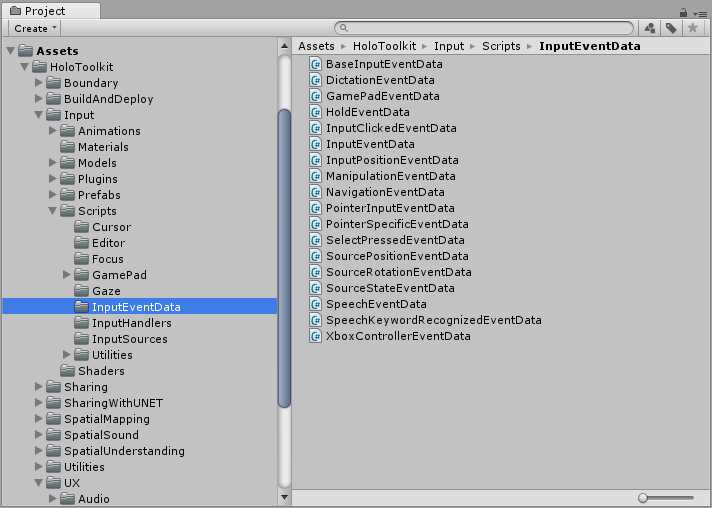 Mixed Reality Toolkit Contents