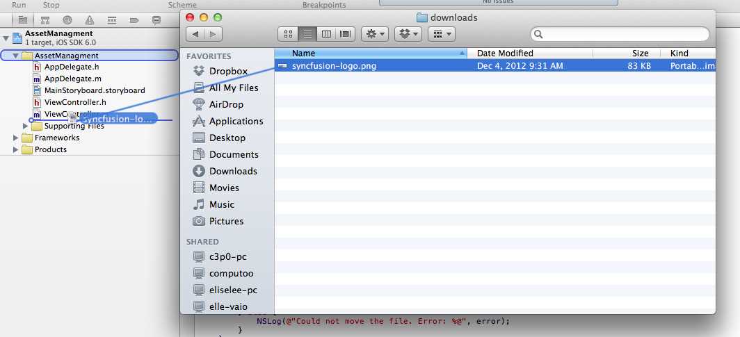 Adding an image to the application bundle