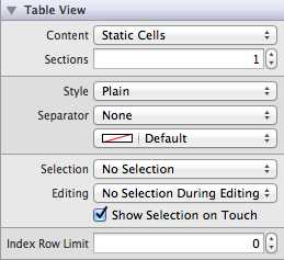 Changing the Table View’s content from dynamic prototypes to static cells