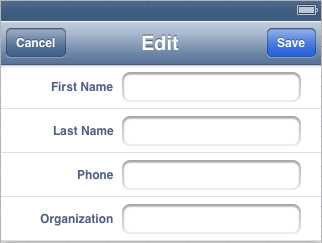 The completed layout for the edit scene