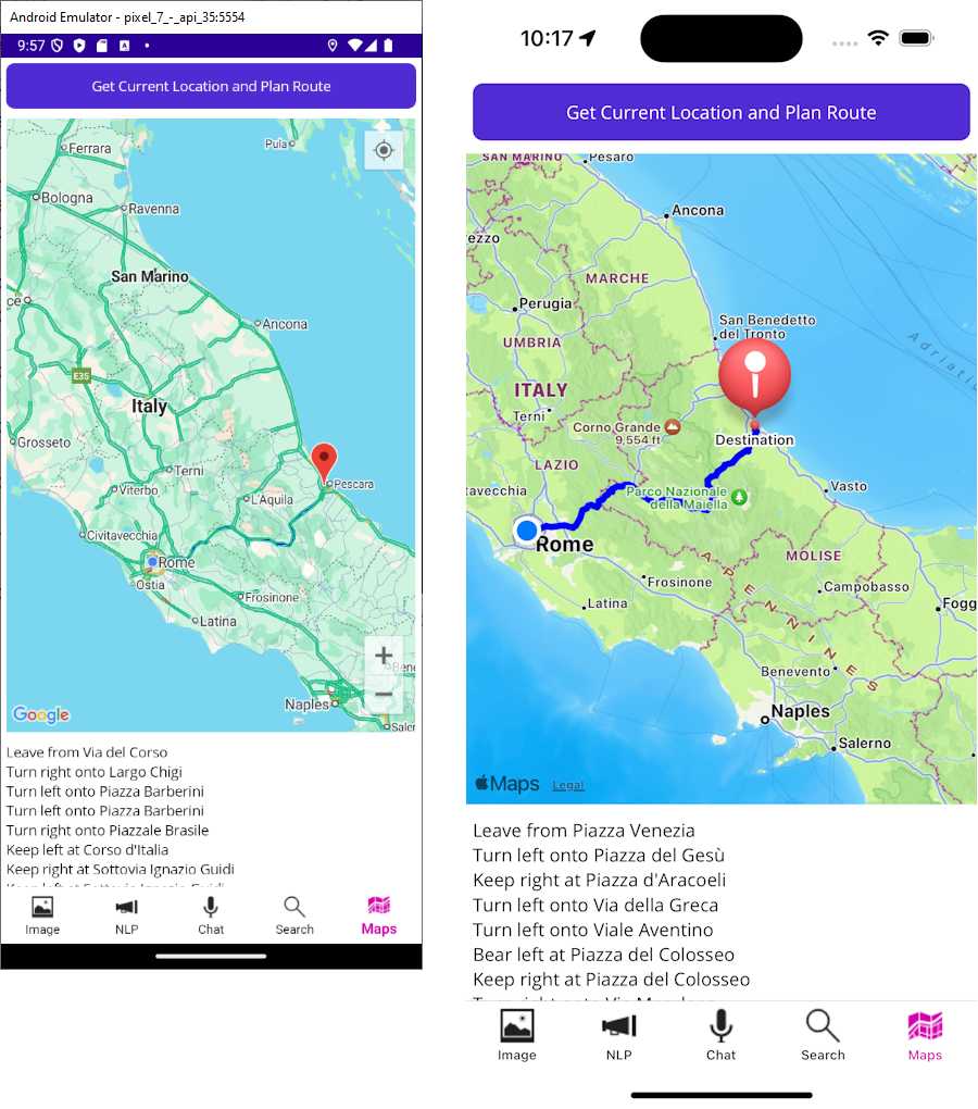 Calculating optimal routes with direction information