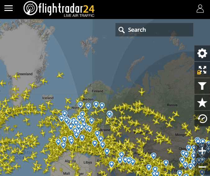 Flightradar24 Website