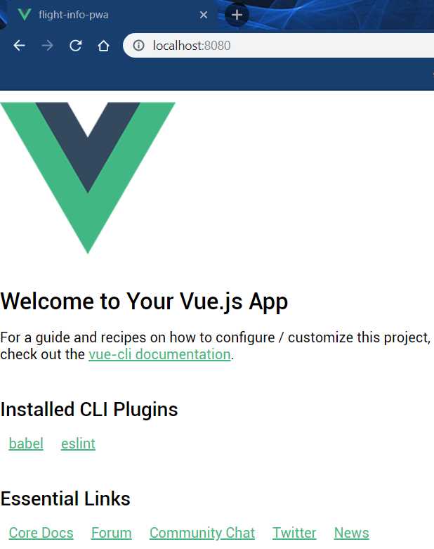 The App Running (Different Layout)