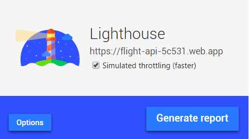 The Google Lighthouse Chrome Extension